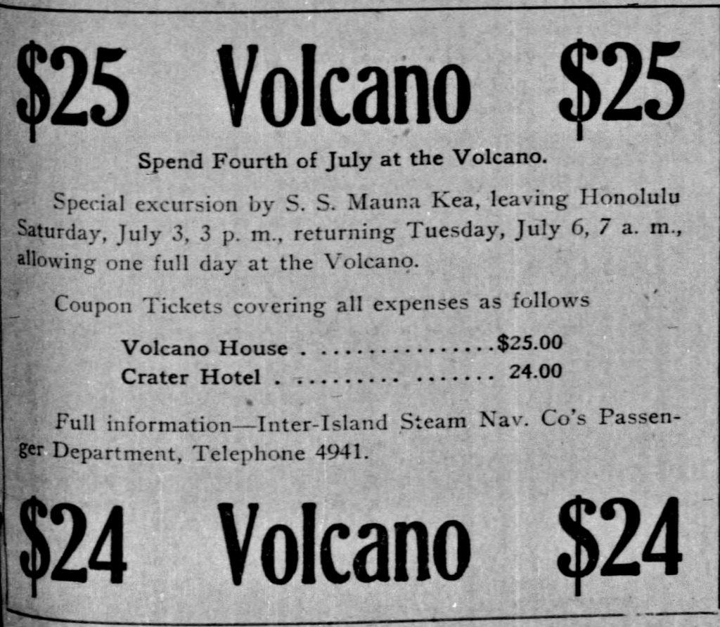 100 Years Ago – Travel to Kīlauea