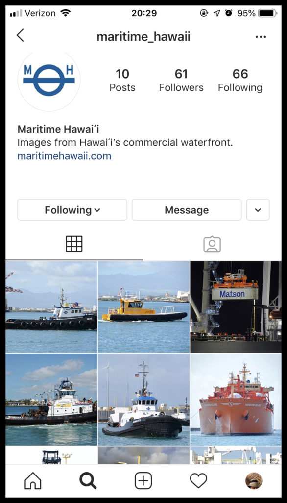 Maritime Hawai‘i is Now on Instagram