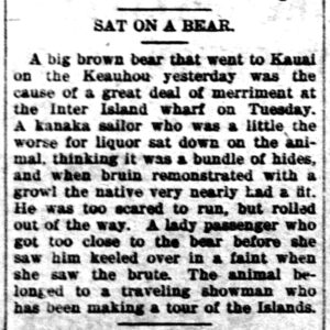 Drunken Sailor – September 1900