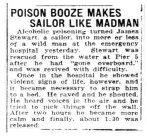Drunken Sailor – July 1923